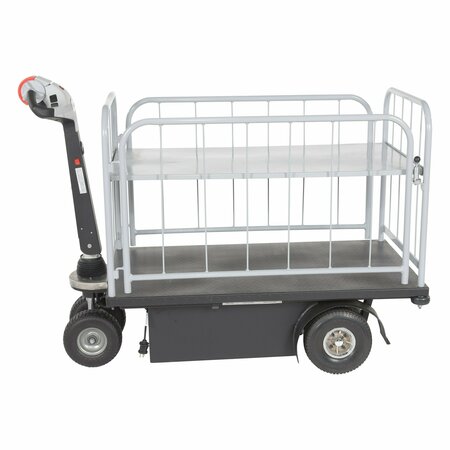 VESTIL Traction Drive Cart 1 Shelf 33 in 750 lb 24 3/4 x 46 NE-CART-3